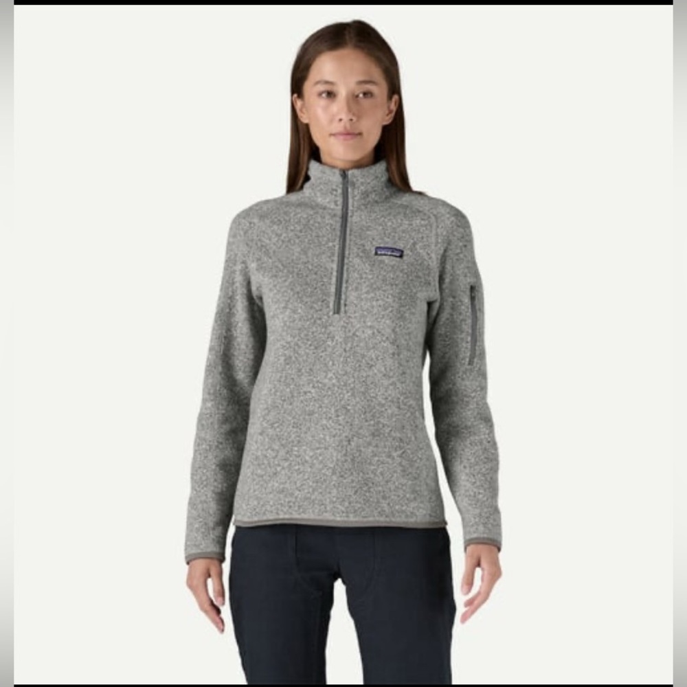 NWOT Patagonia Better Sweater® 1/4-Zip Fleece • Birch White Heather • Size M